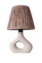 Opviq Lámpara de Mesa de Cerámica Beige YL542